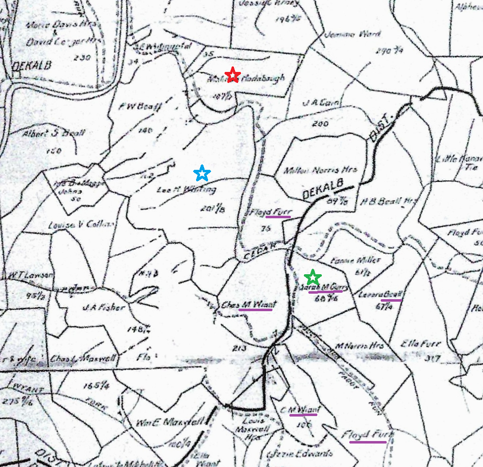 1909 DeKalb land map